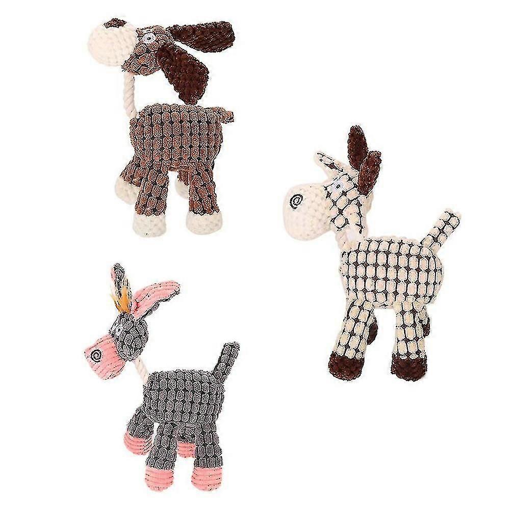 3pcs Puppy Chew Toys,dog Rope Toys For Aggressive Chewers