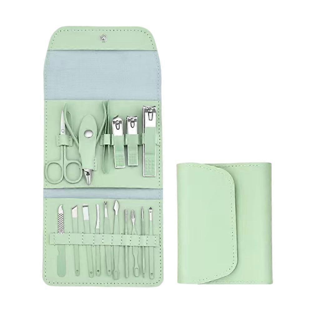 16 in-1 Stainless Steel Nail and Pedicure Kit for Professional Grooming, Care, and Manicure Tools