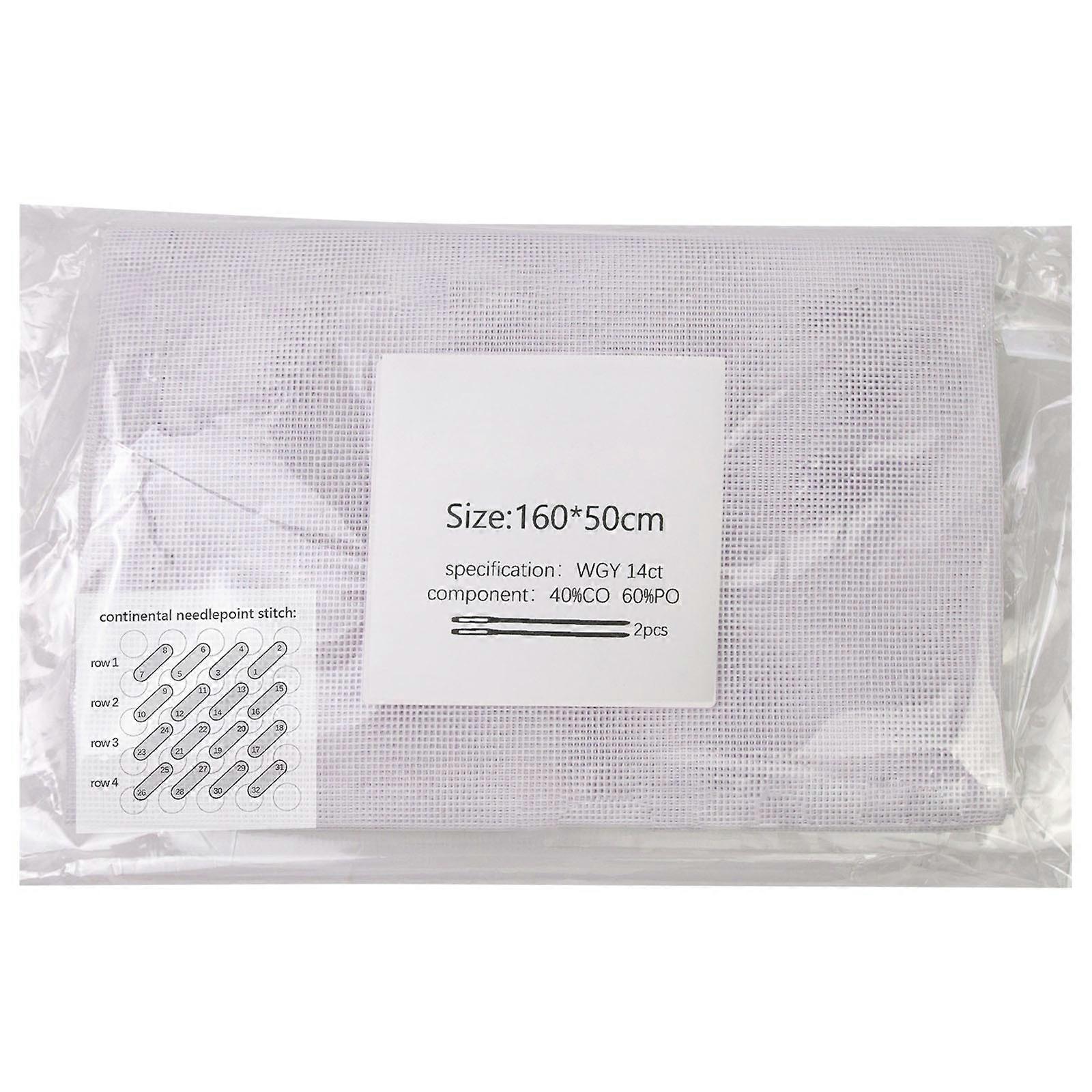 14CT Canvas Sheets Easy to Use Practical Needle Point Canvas Needlepoint Canvas Mesh for Crochet Project  M