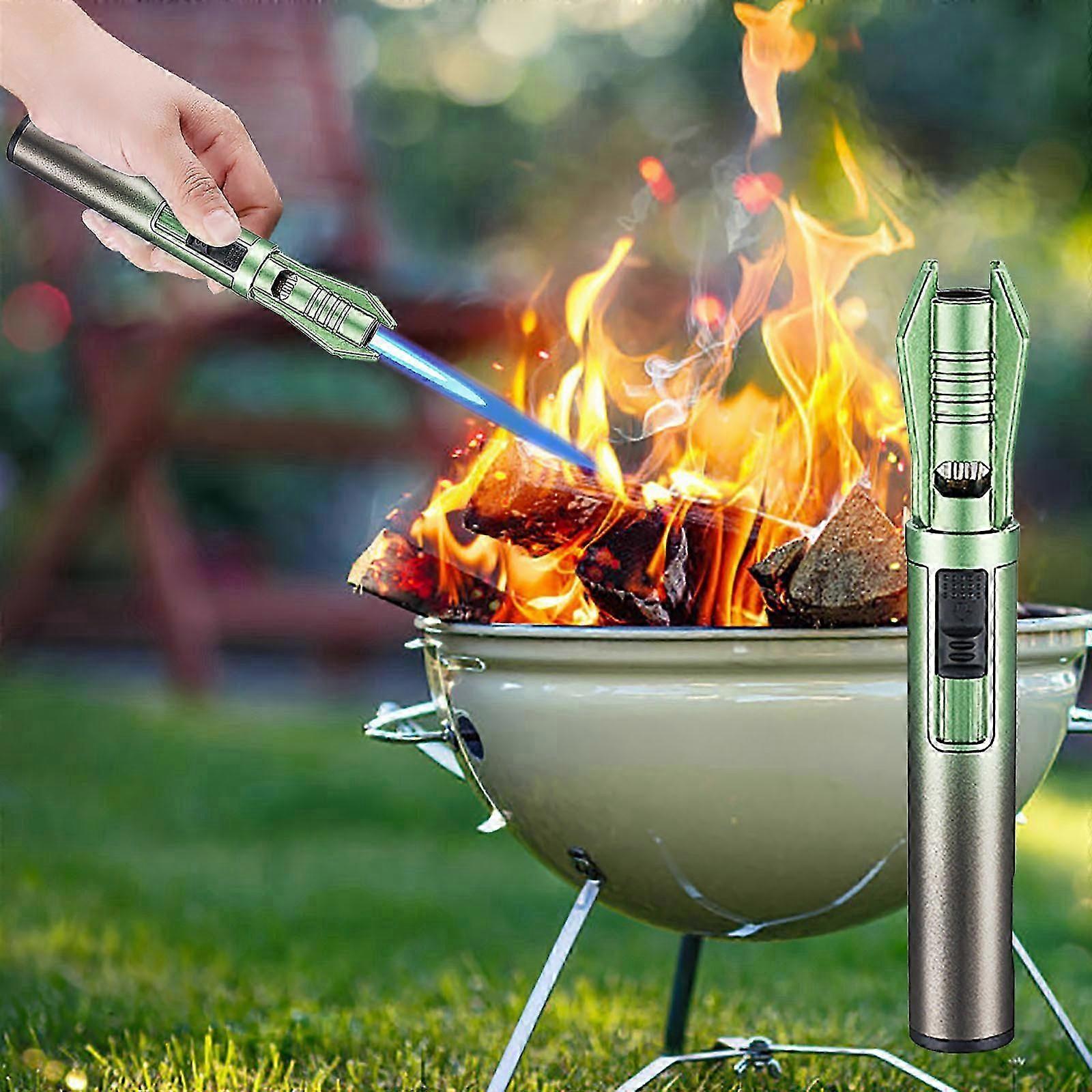 Jet Flame Lighter Small Portable Handheld Spray Lighter Transparent Visible Window Mini Welding Outdoor Light And Portable