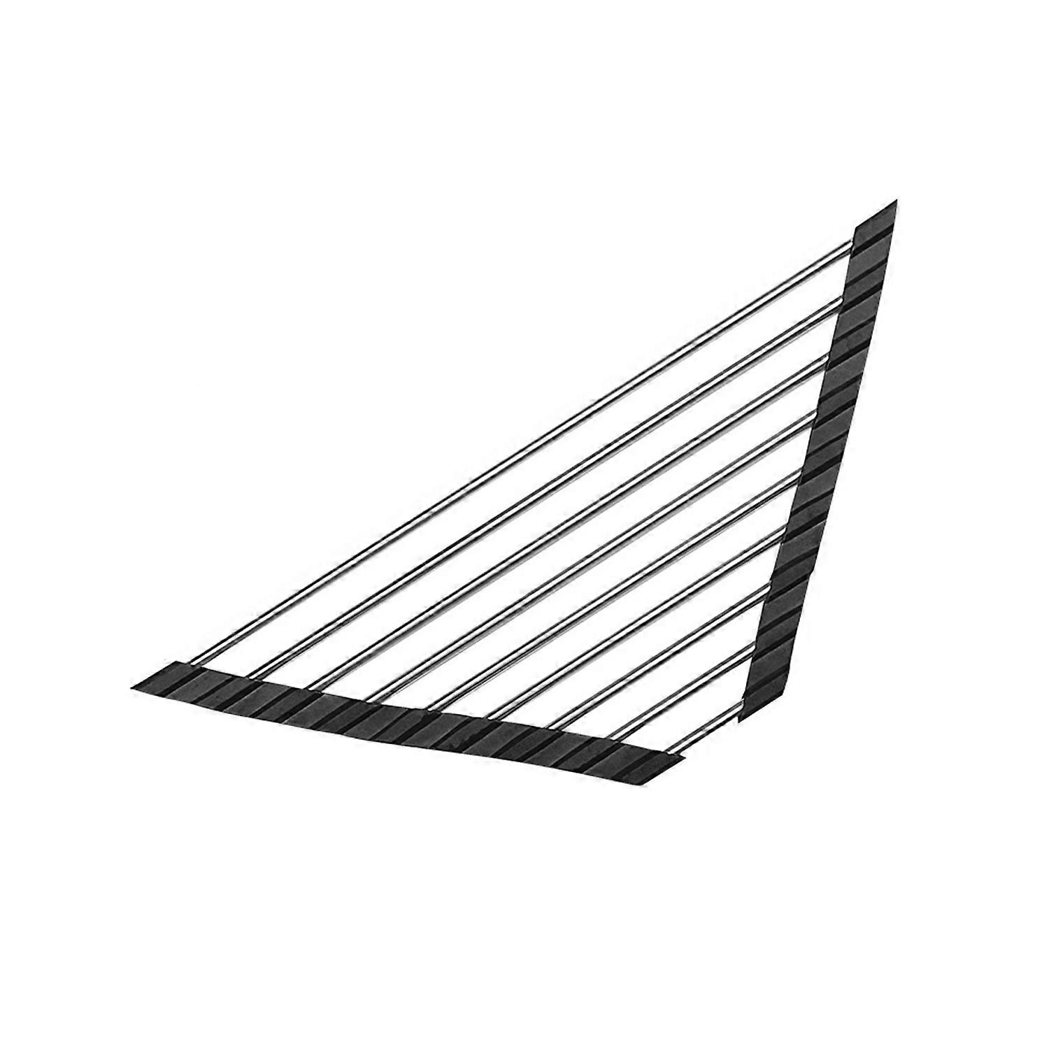 Drain Rack Reusable Foldable Triangle Anti-rust Stainless Steel Bowl Plate Vegetable Fruit Drying