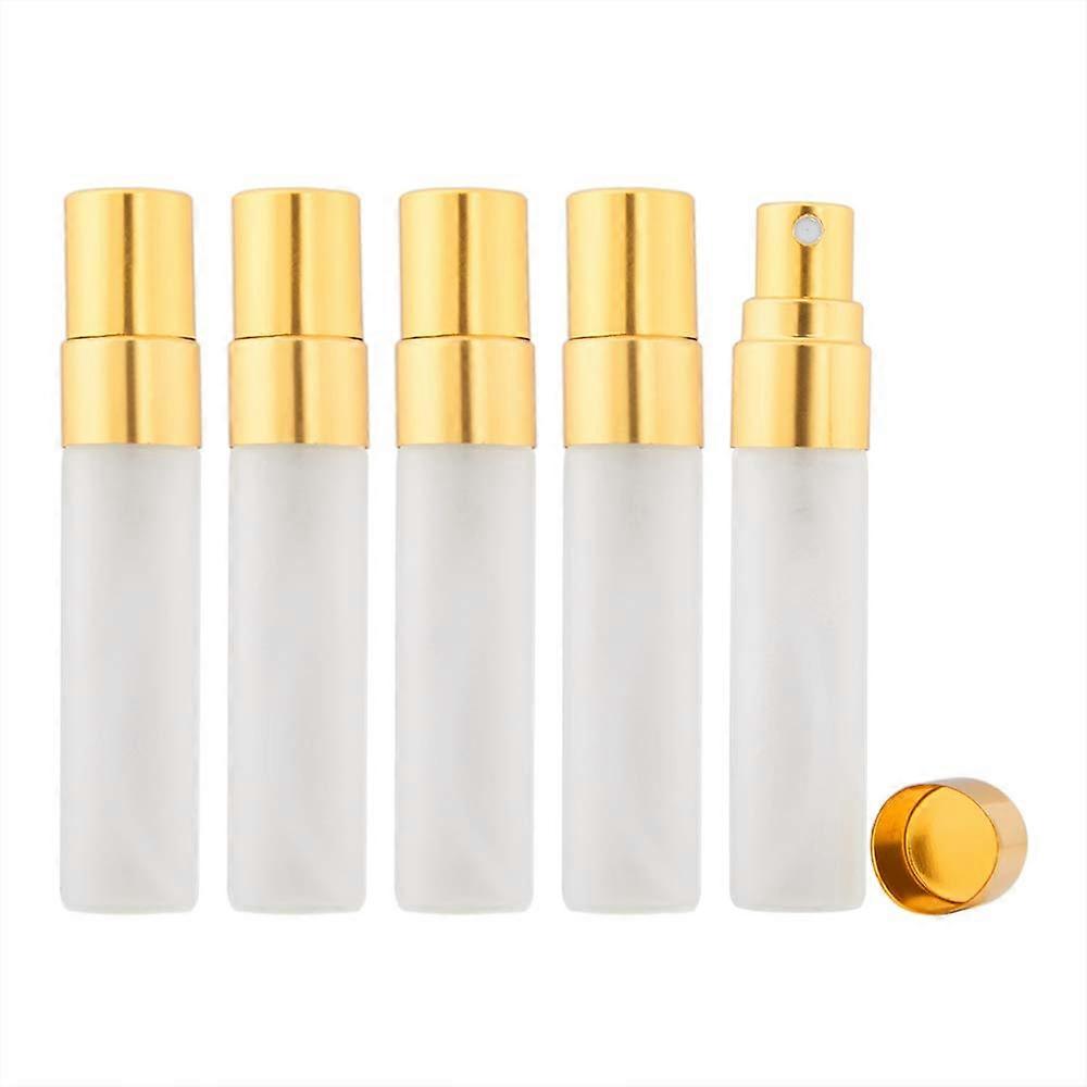 Atomizer Travel Spray Bottle Clear Frosted Glass Vial 5ml Fine Mist Set Of 10 For Travel Makeup