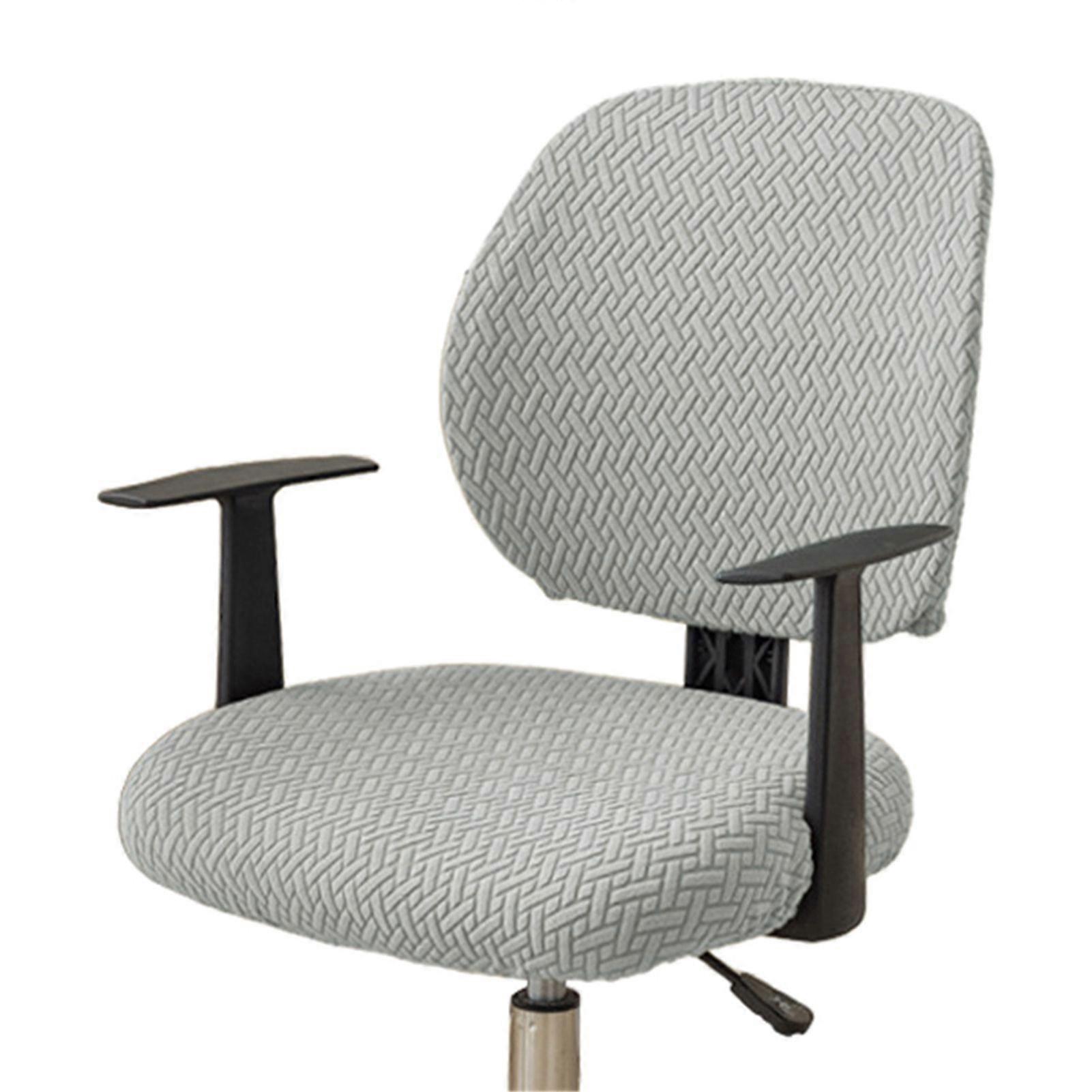 Gaming Chair Cover Elastic Fabric Soft Texture Breathable 360-Degree Full Coverage Moisture-Wicking Computer Rotating Armchair Seat Cover