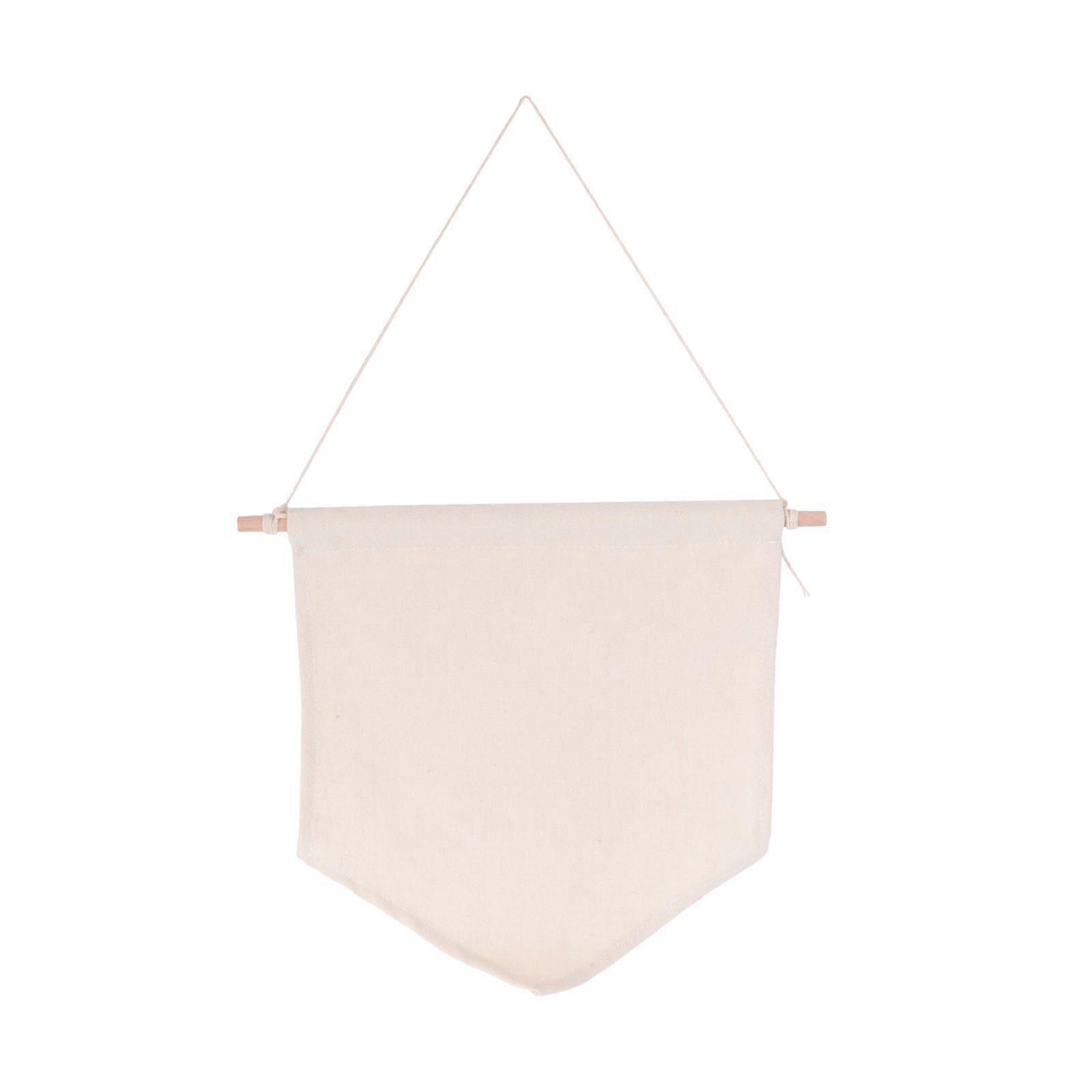 Pin Display Pennant Banner Enamel Lapel Pin Badge Flag Plain Blank Canvas Wall Banner(Primary Color/M)