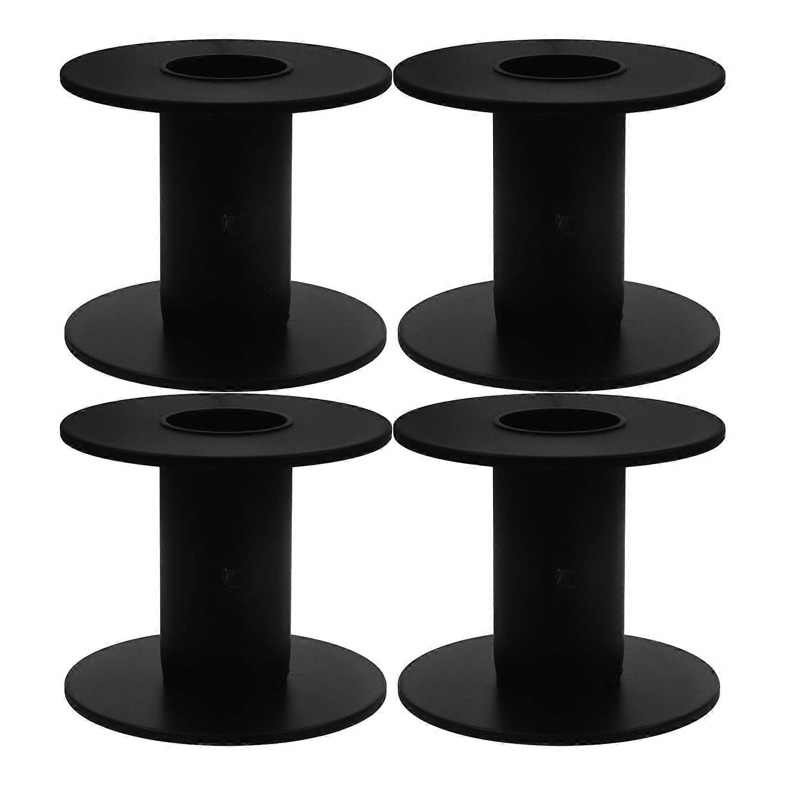 4pcs Cable Spools Empty Wire Spools Replaceable Cable Bobbins Replaceable Wire Bobbin Plastic Spools Plastic Bobbin Cable Storage Supply Cable Spool P