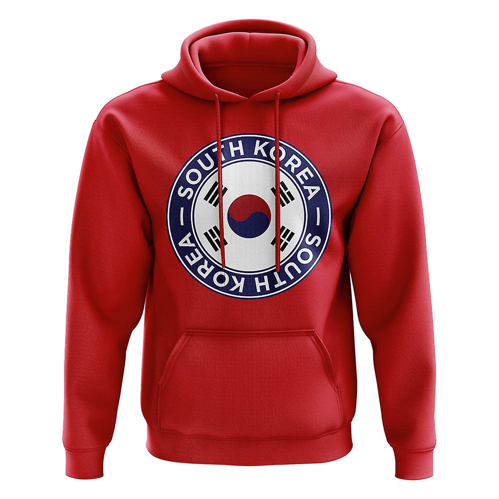 Sweat à capuche de badge de football sud-coréen (rouge)