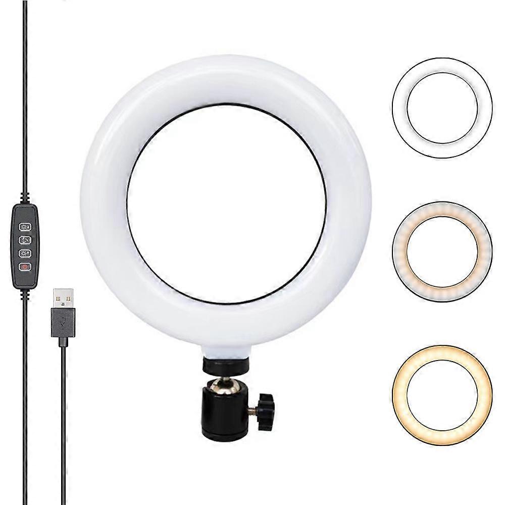 Led Ring Light, 3 Light Modes, Photo Booth Accessories For Live Streaming, Makeup