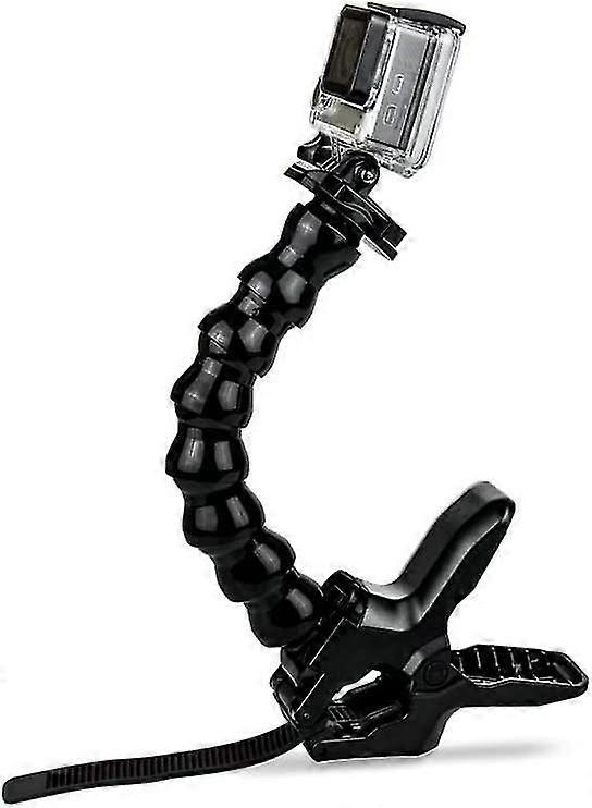 Clamp Mount Used With Seven Joint Stand Adjustable Gooseneck compatible Gopro Hero 7/6/5s/5/4s/4/3+