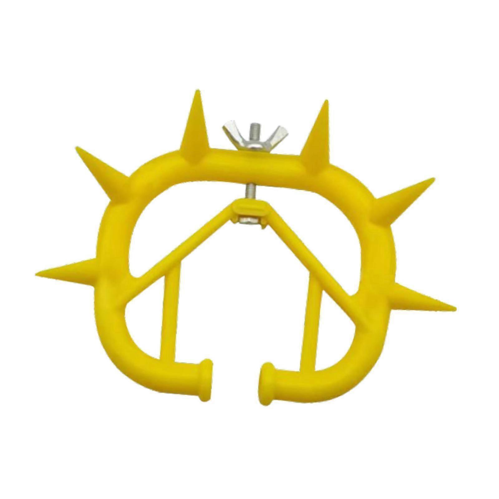 Cattle Weaning Nose Ring Tools Animal Cow Prevent Compact Calf Weaner 9.2cmx7.5cm Yellow