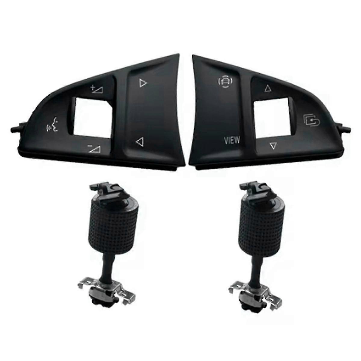 High quality4x Multi-Functional Steering Wheel Switch Button Cover Trim for 3 A7 Superb 3V Fabia Mk3