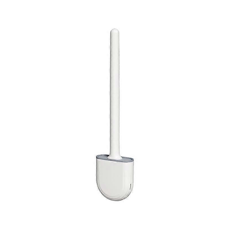 Silicone Brush Head Quick Drying Long-Handled Toilet Brush Corner Cleaning Brush Cleaning Tool for Bathroom Toilet