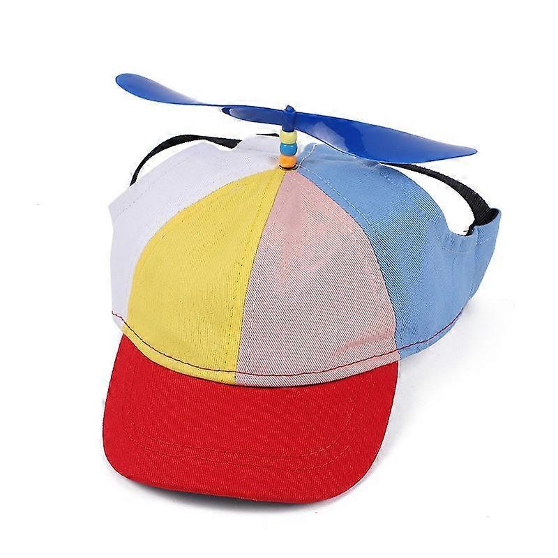 Pet Propeller Hat Colorful Detachable Adorable Sunproof Breathable Summer Outdoor Decorative Cap Supplies