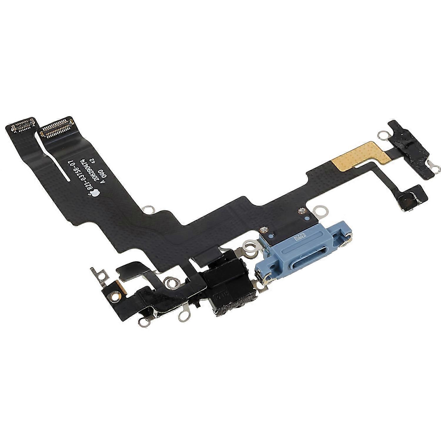 For iPhone 14 OEM Charging Port Flex Cable Replacement Part-Blue
