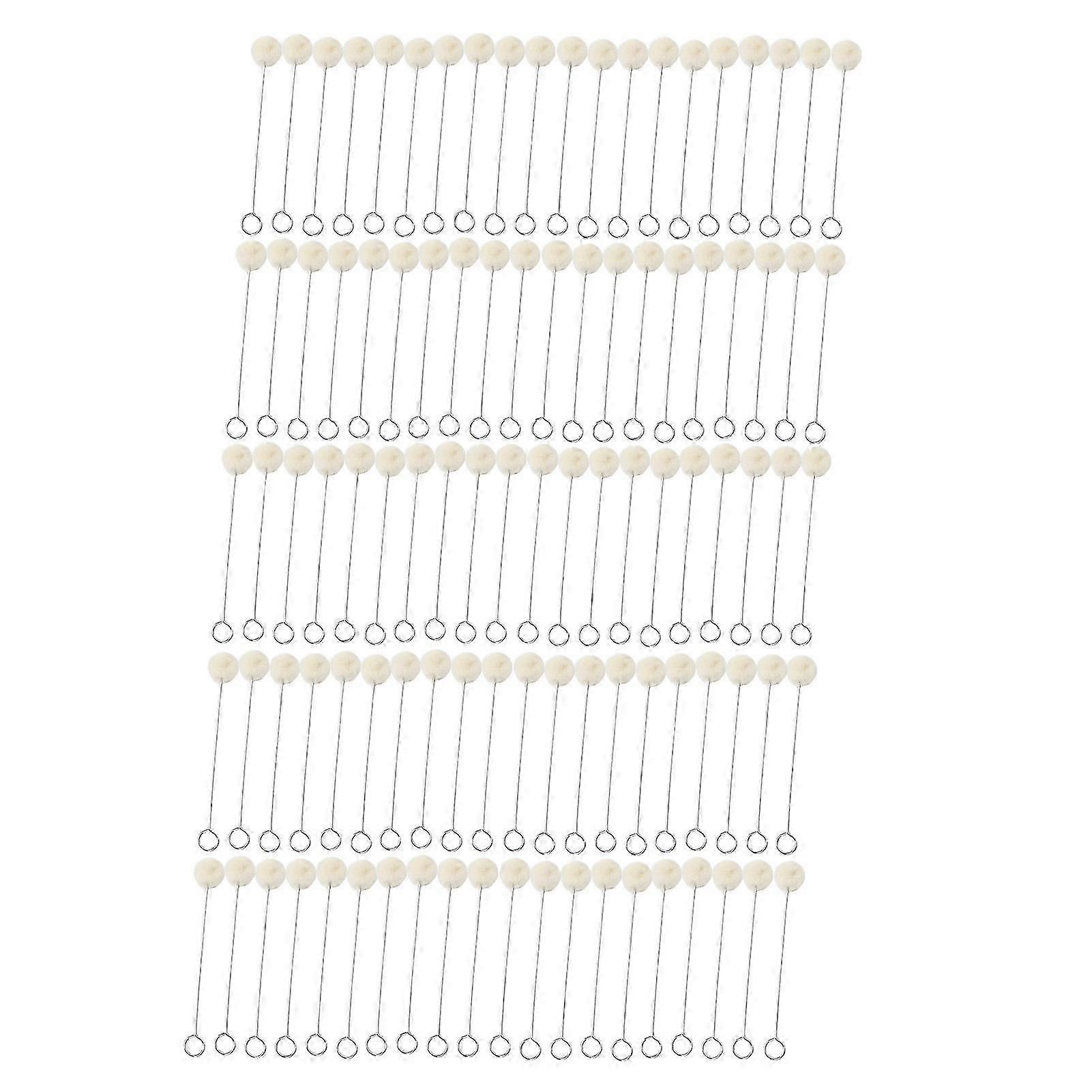 100pcs Wool Ball Brush HandMade DIY Durable Practical Leather Tools for Handicraft Dyeing