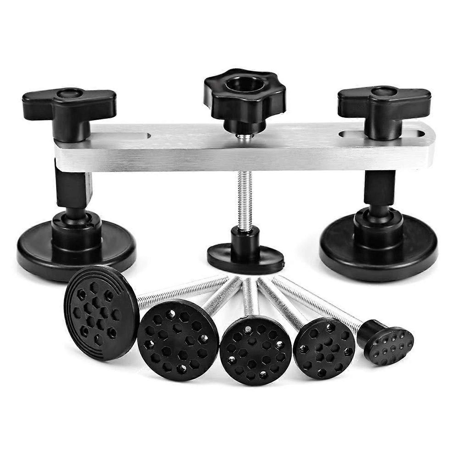 Bridge Dent Puller Sets Paintless Dent Removal Repair Tool with 6pcs Glue Puller Tabs for Auto Dent 