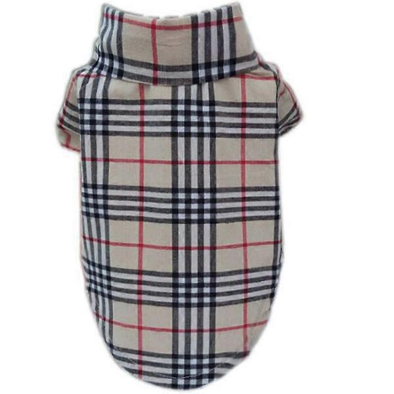 Liten hundskjorta - Kläder Katt Kavajslag Kostym Pikékläder Rutig valp Inredning för husdjur