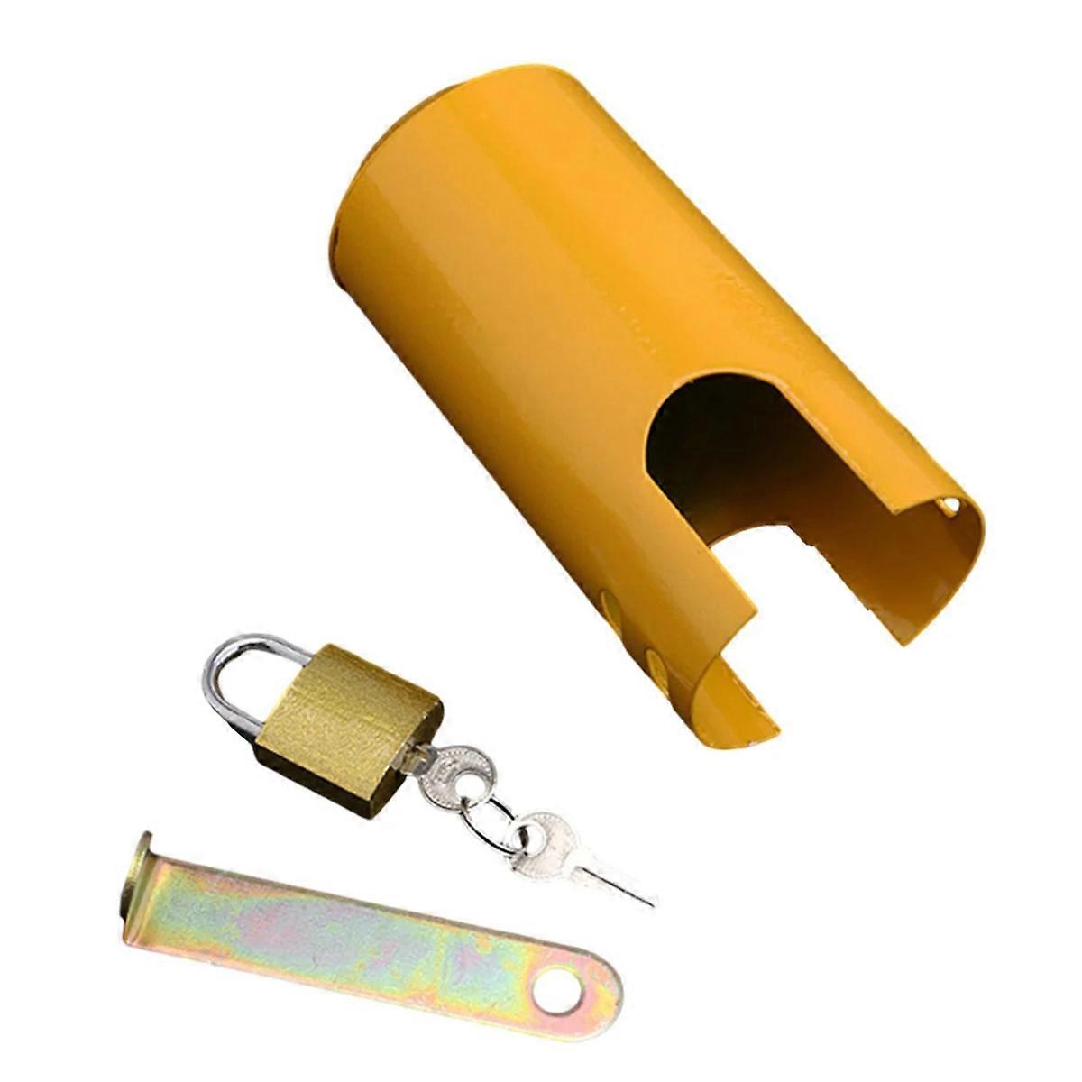 Faucet Protection Lock with Key, Anti-theft Outdoor Faucet Lock Plate