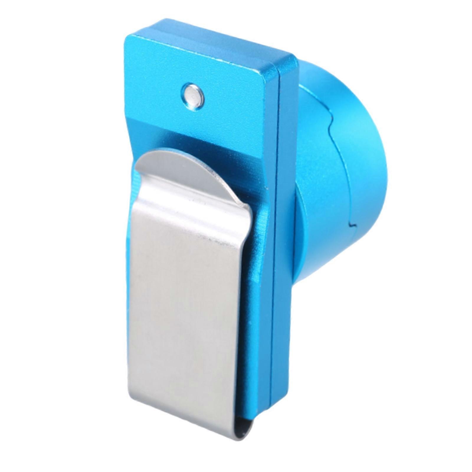 Tragbares Billardqueuequeue Queue Case Snooker Werkzeug Halter Clip Aluminium Kreide Container Pool Kreide Halter Billard Kreide Case Blau