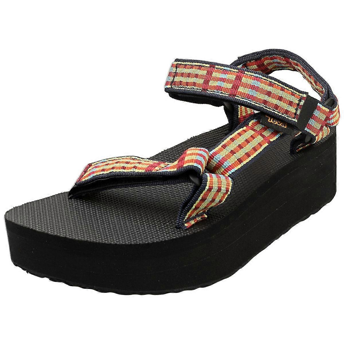 Teva Flatform Universal Womens Walking Sandals in Black Multicolour