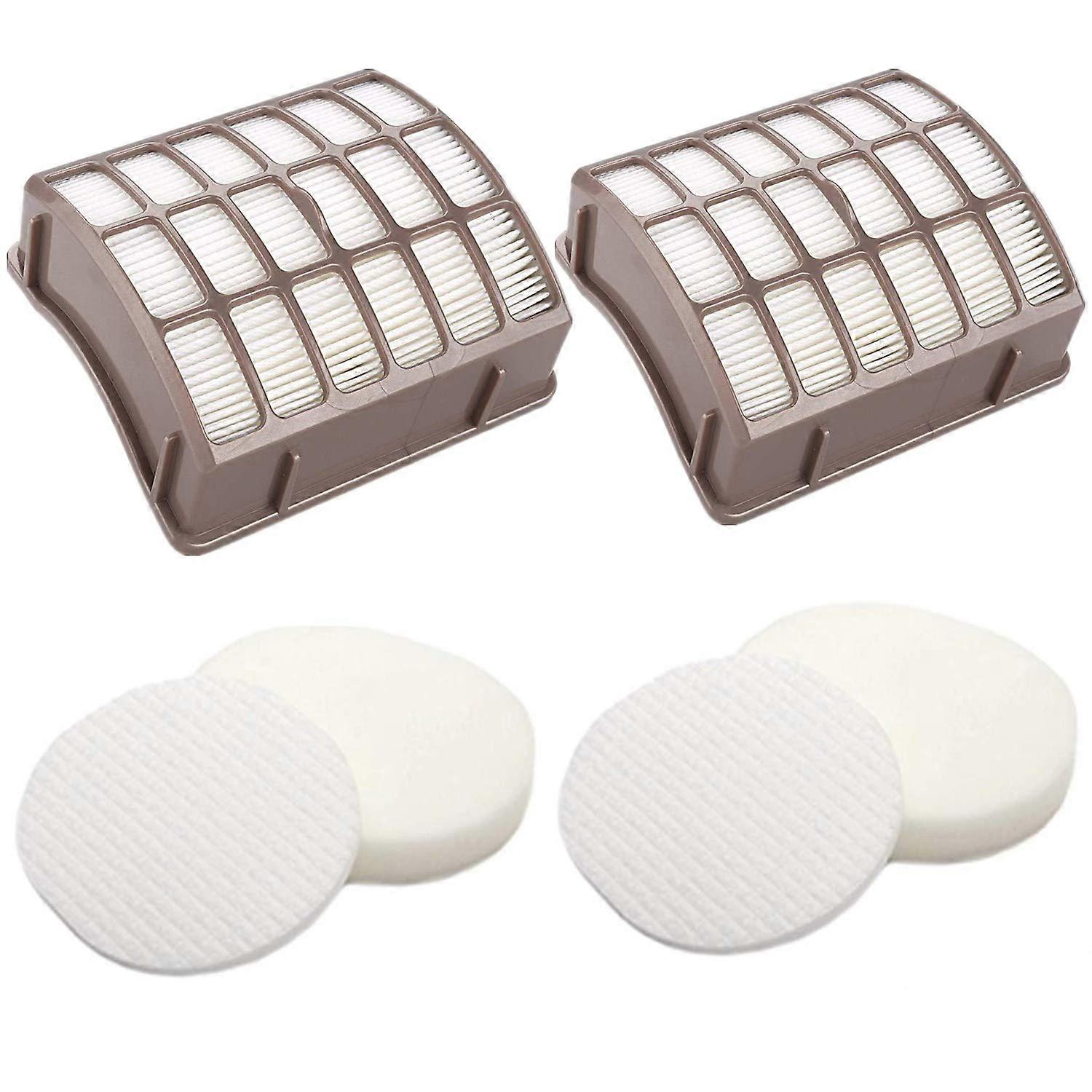 Filter Replacement for Shark Navigator Dlx NV60 NV70 NV80 NV90 NV95 NV130 NV141 NVC80C XFF80 XHF80 2 HEPA Foam Felt Filters