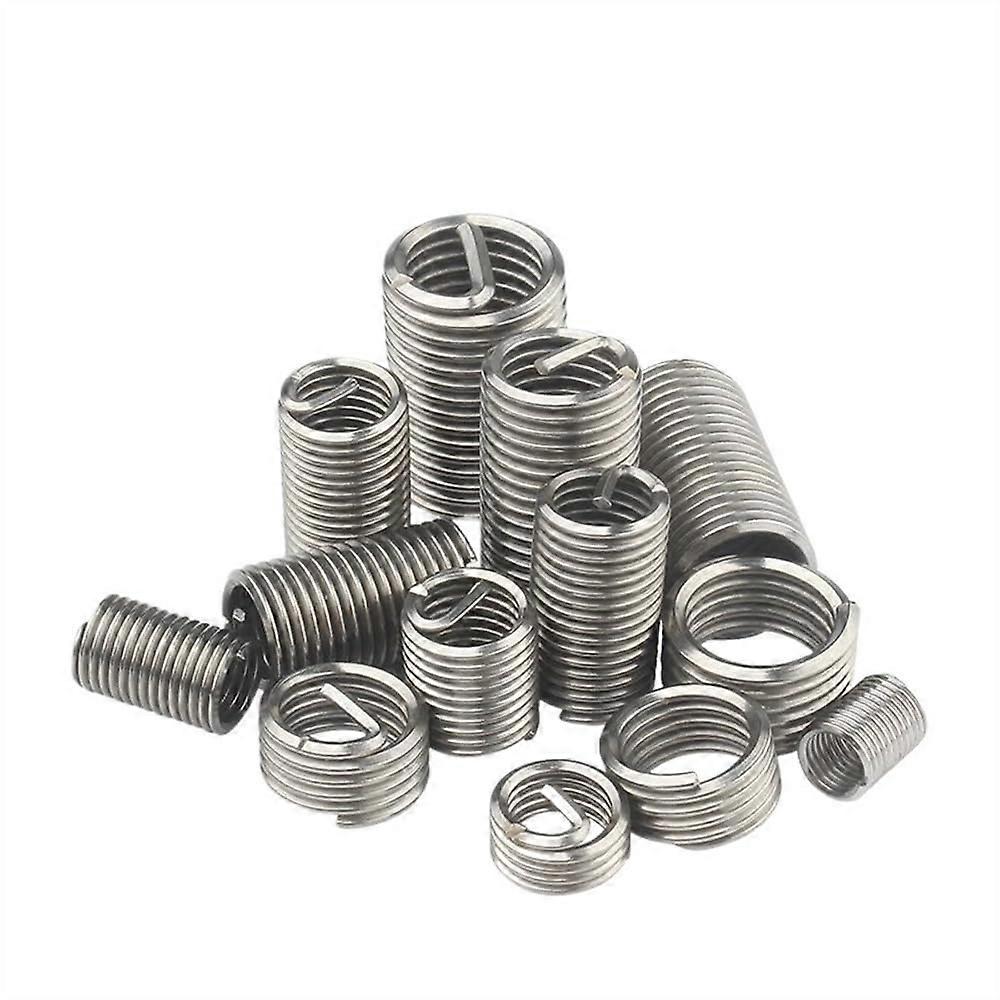 Thread Repair Insert 30pcs M14x1.25/1.5/2 A2 Stainless Steel Screw Bushing Wire Sleeve M14x1.5x1.5D for Automotive Use