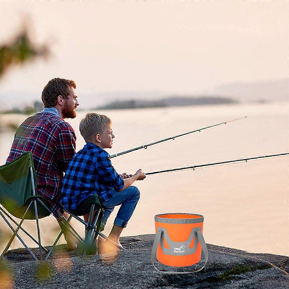 Versatile Collapsible Bucket, Space Saving Foldable Rectangular Tub For Indoor Outdoor Use, Durable Construction Portable Design For Camping,