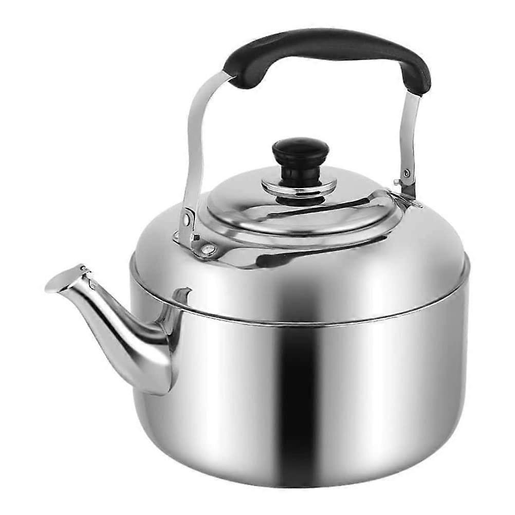 Stainless Steel Whistling Tea Kettle for Induction and Gas Stoves with Comfortable Handle for Boiling Water and Tea