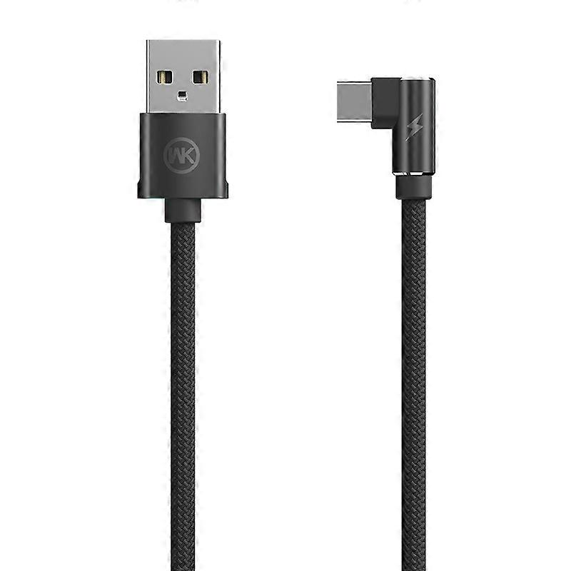 WK WDC-081a 2.4A Type-C / USB-C 90 Degree Angle Head Gaming Charging Data Cable, Length: 1m