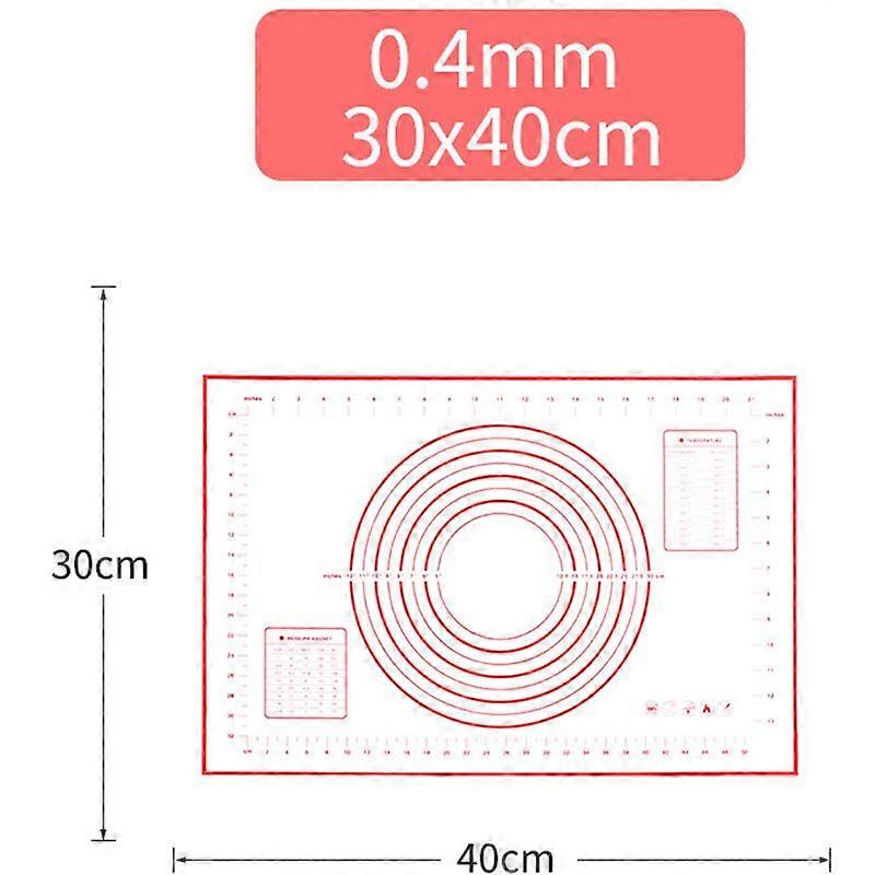 Large Silicone Cutting Board 30*40CM (Red)