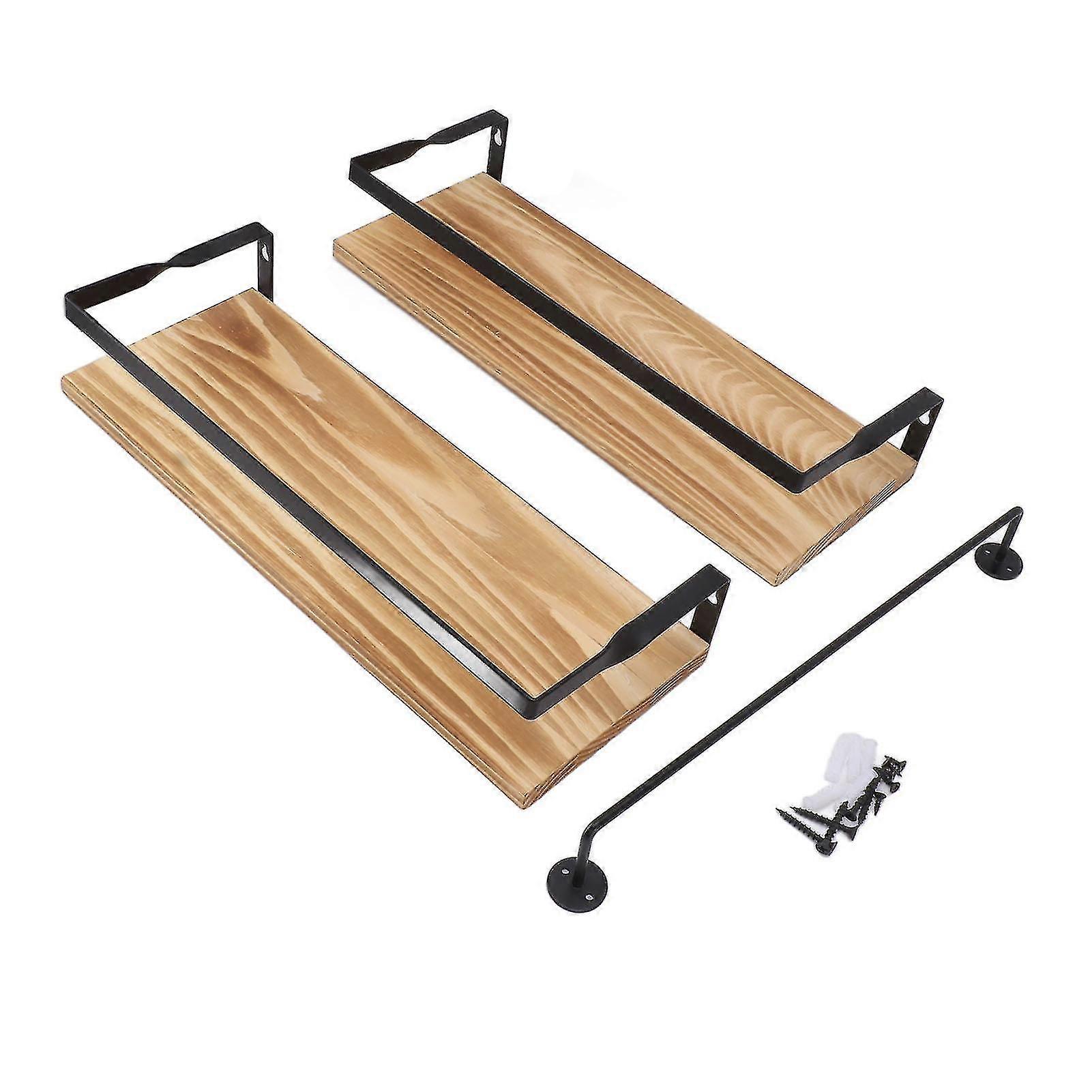 Wall Floating Rack,2 Pcs Floating Shelf Floating Storage Rack Wall Mounted Shelf Rapid Response