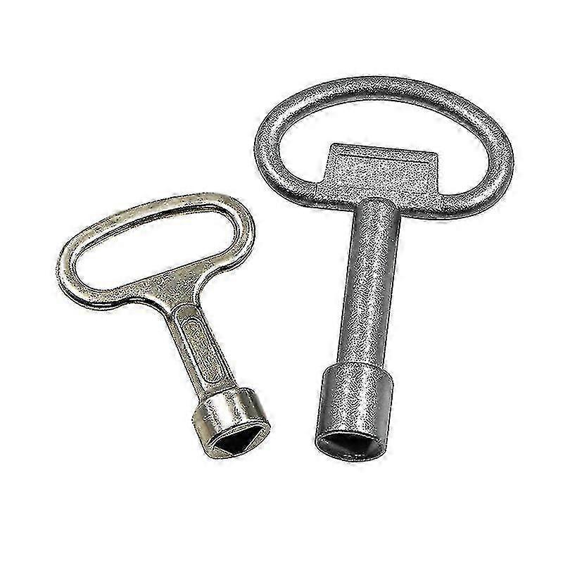 6pcs מפתח משולש מתכת, מפתח משולש, מפתח תיבת מטר, מפתח מד גז, עבור גז מים ארון מד חשמלמפתח שסתום מים ארון מארז דו