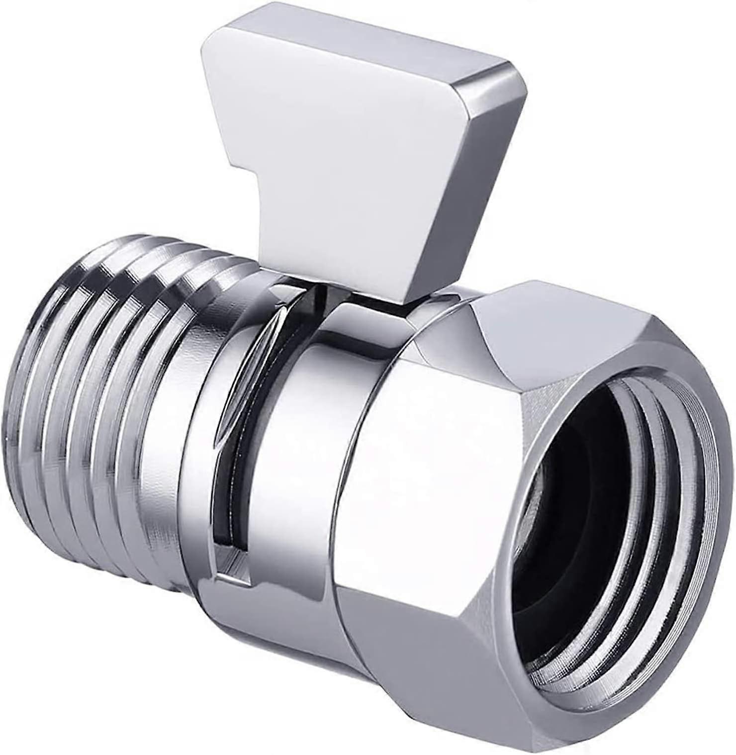 1/2" Shut-Off Valve, Shower Head Valve, Shower Head Shut-Off Valve, with 90 Adjustment Switch, Fits Shower Arms, Handheld Shower Shut-Off Valves