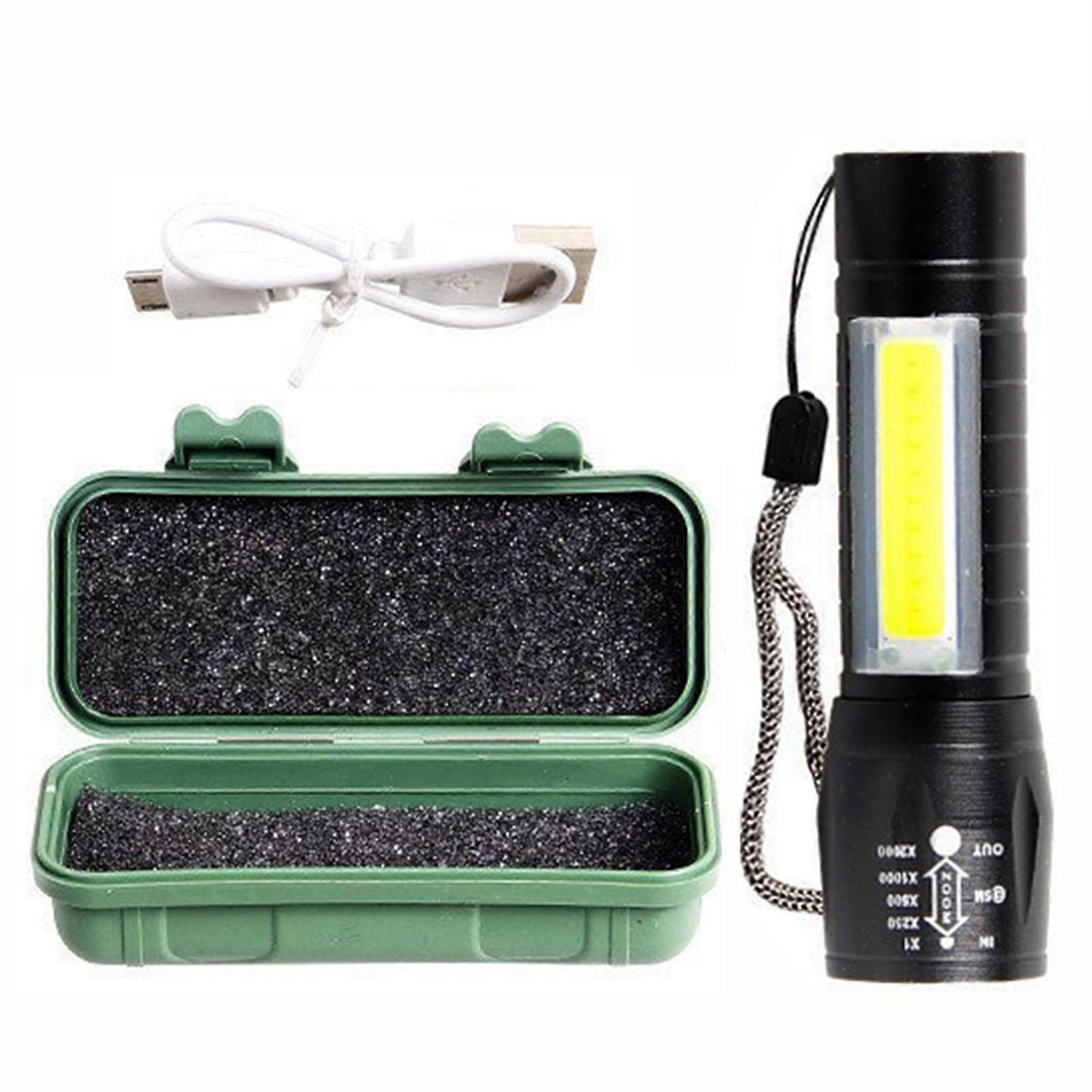 Zoomable LED Torches Rechargeable Waterproof Usb Charging Mini Flashlight for Camping Emergency