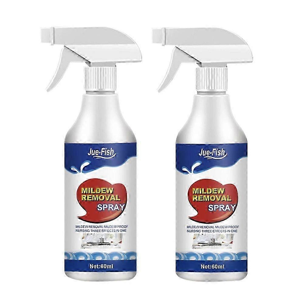 2pcs Jue-Fish תרסיס עובש 60ml תרסיס מסיר ניקוי עובש להסיר עובש