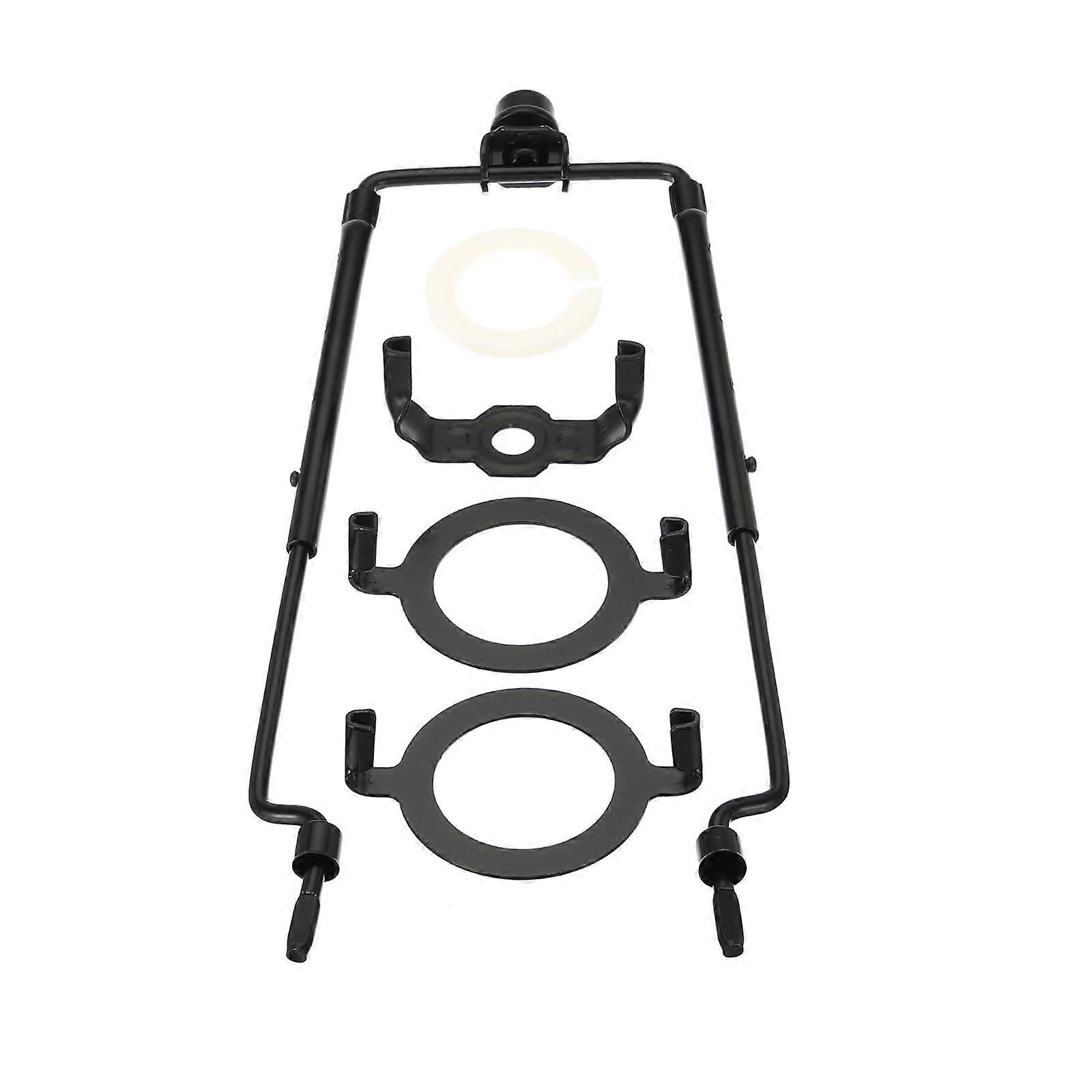 8-11 Inch Adjustable Lamp Harp Kit with Finial, Black Shade Bracket Holder for E14 E26 E27 Bases, Table Floor Lamp