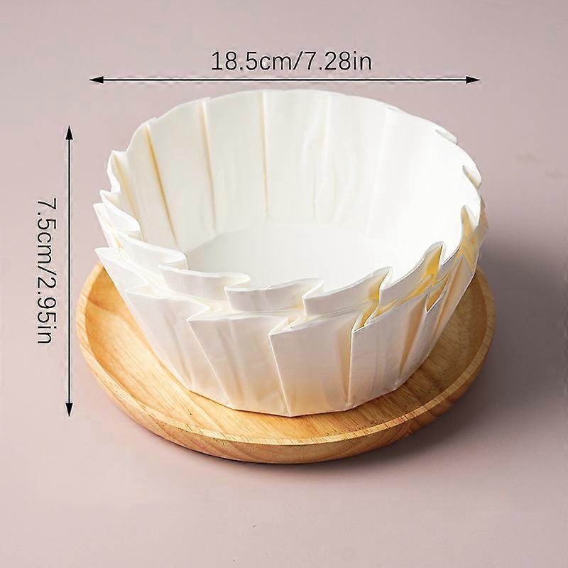 Basque Cheesecake Oil Paper Tray Foldable Cake Mold Disposable Release Mousse Cake Paper Baking Oil Proof Edge Paper