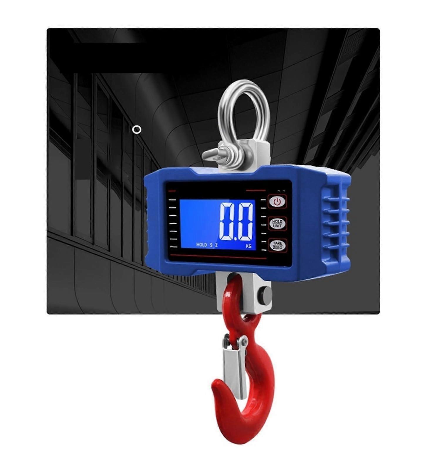 Industrial Hanging Crane Scale 500Kg/1000Kg, Digital Display, LCD Backlit, Portable Heavy-Duty Crane Scale, Unit Kg/Lb