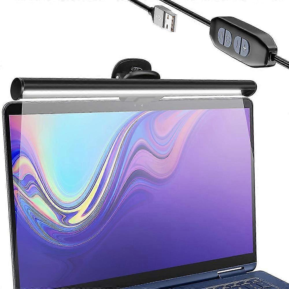 E-Reading LED Task Lamp with Adjustable Brightness, Eye Protection, USB Powered, Clip-On Design for Monitors