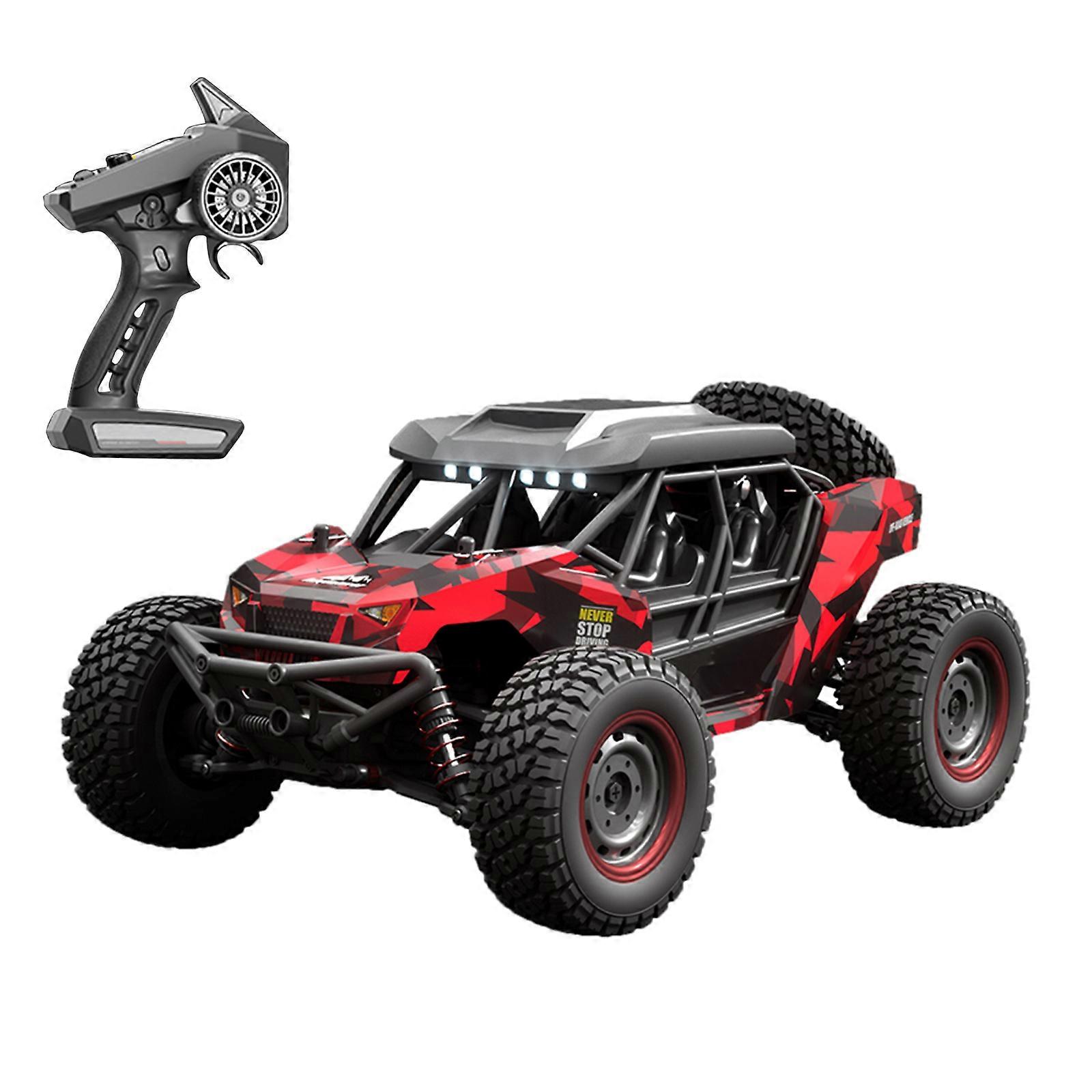 子供モデルカーリモコン子供のおもちゃ1/16四輪オフロード車の子供最高の誕生日プレゼント玩具赤