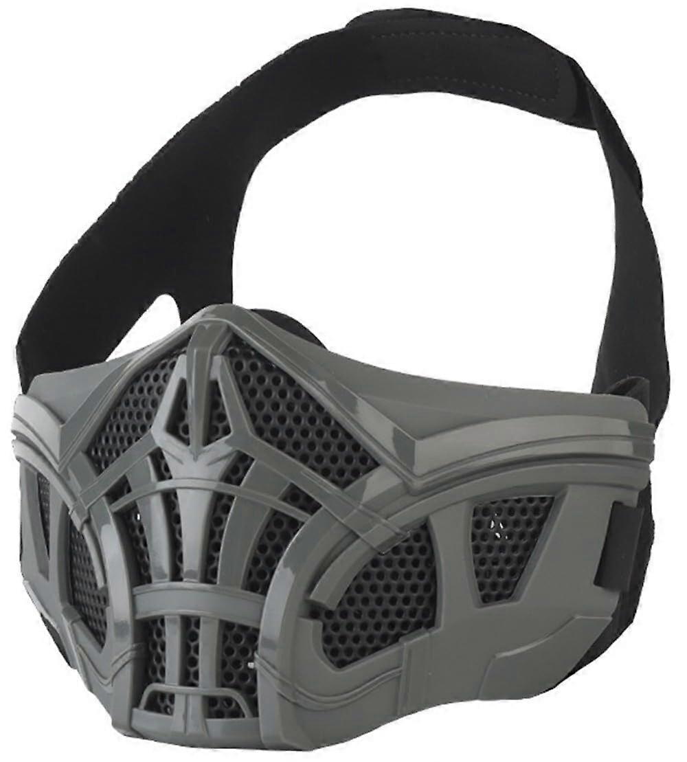 Tactical Protective Mask Scorpion Mask for CS Game Cosplay, Adjustable Half Mask for Halloween, BB, Paintball, Airsoft