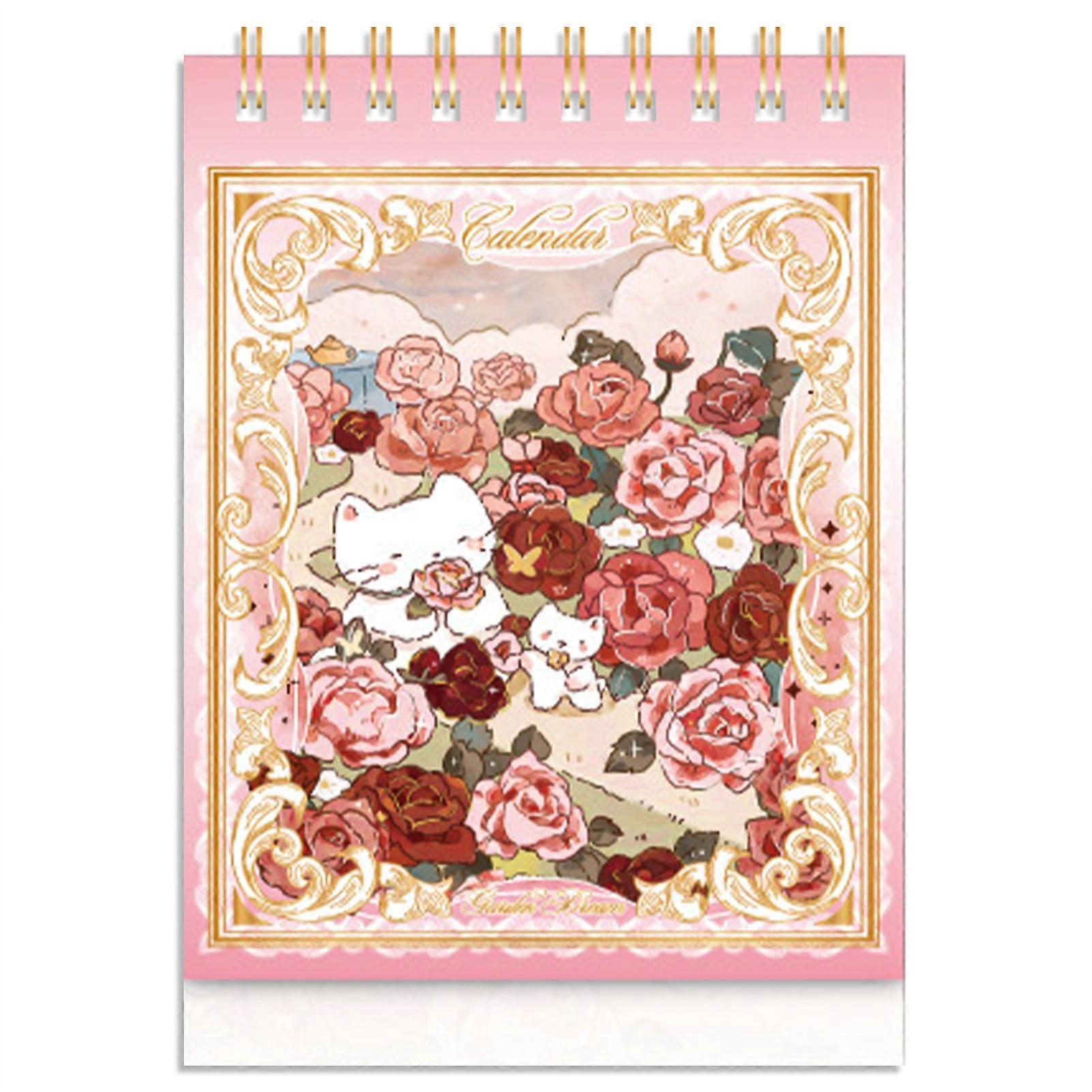 2025 Desktop Ring Calendar Effective Time Management Tool Table Decoration