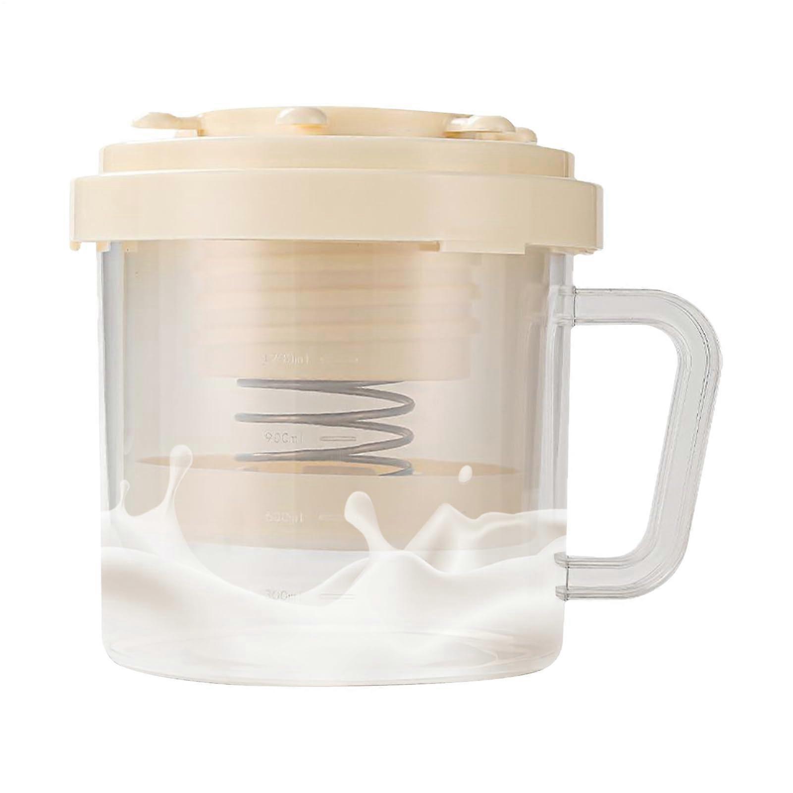 Fine Mesh Curd Filter - Reusable Cheese Strainer for Yogurt Making, Juice Extraction, Coffee Brewing, and Soup Straining, Beige