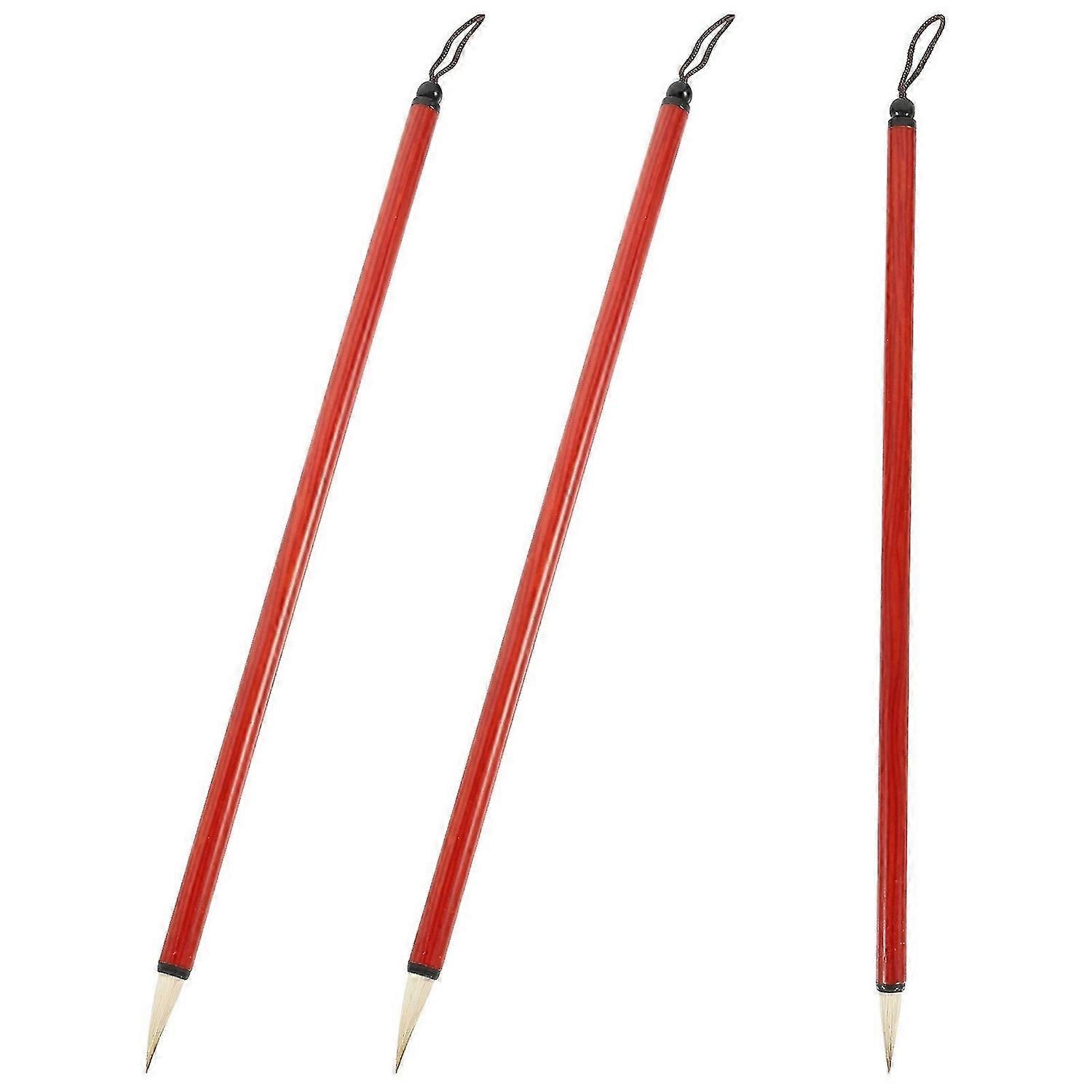 3Pcs Multi-function Painting Brushes Household Chinese Brushes Multi-function Calligraphy Brushes