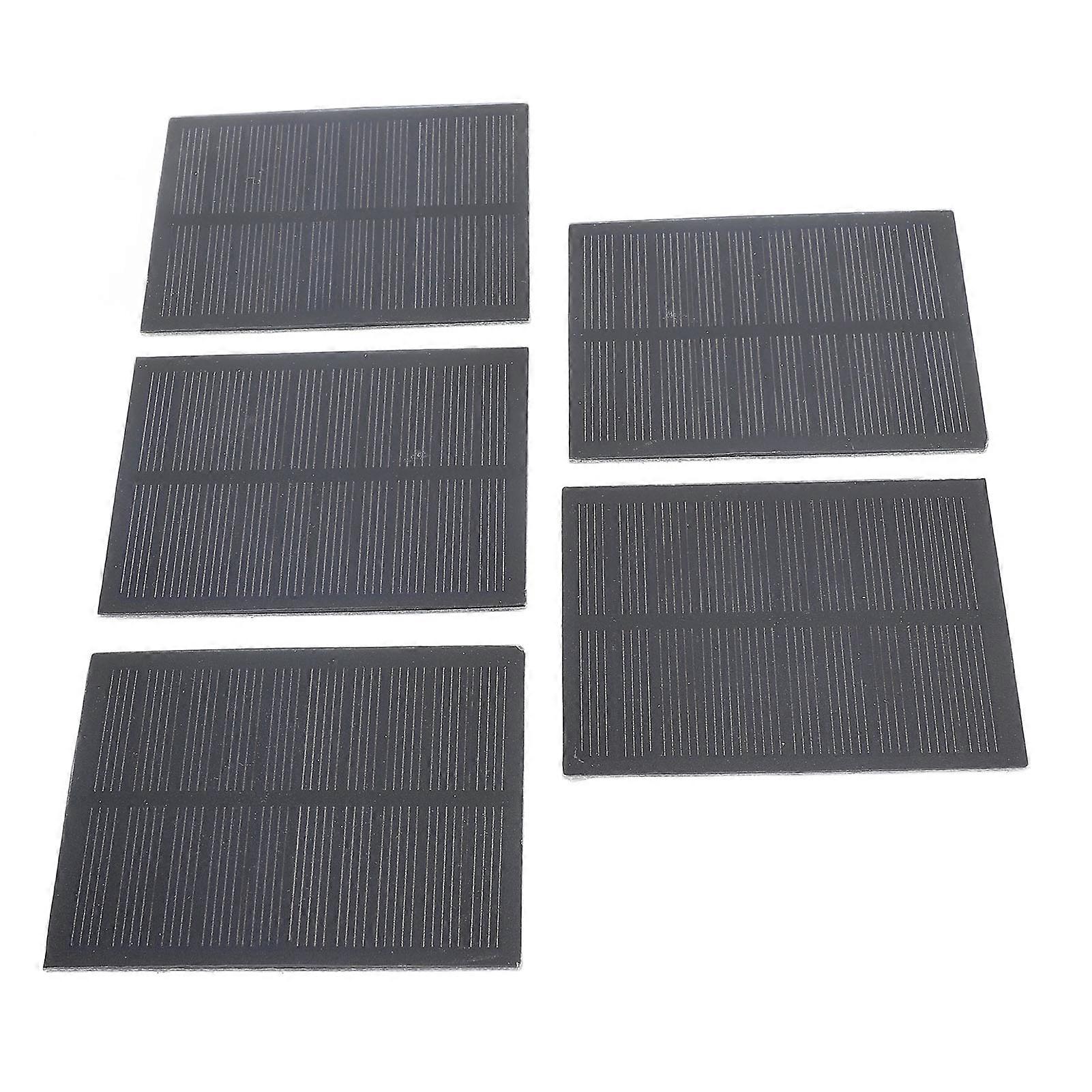 5Pcs 2W Mini Solar Panel High Efficiency Monocrystalline DIY Small Solar Panel Module for Solar Light Science Project 