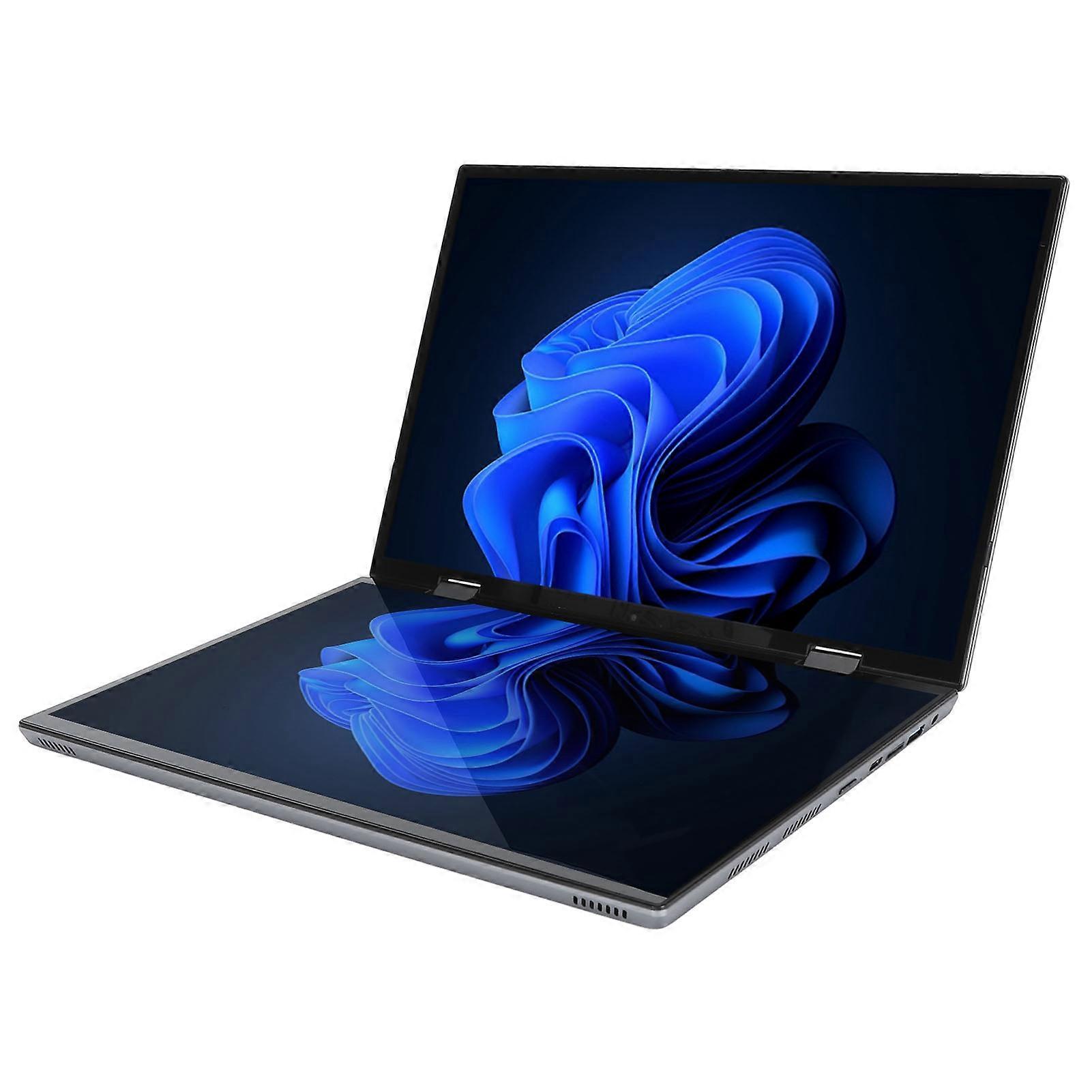 14 Tums Bärbar Dator Dubbel Pekskärm 16G DDR4 1TB SSD 2240X1440 Upplösning 1.9MP Kamera Bärbar Dator För Företagsspel 100-240V UK-kontakt 