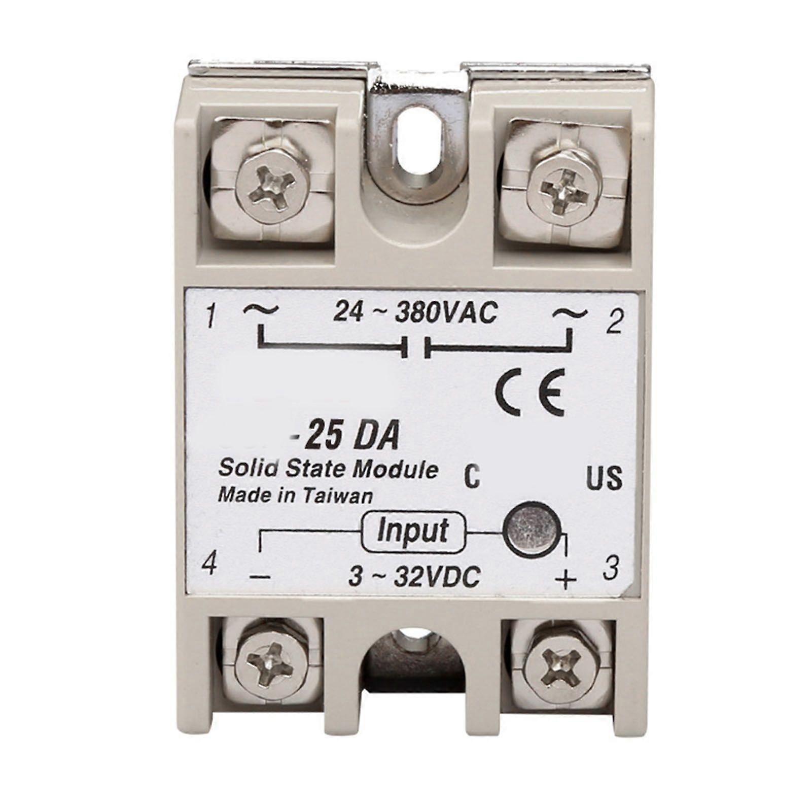 High quality  SSR-25DA 25A single phase DC control AC input 3-32VDC transfer...