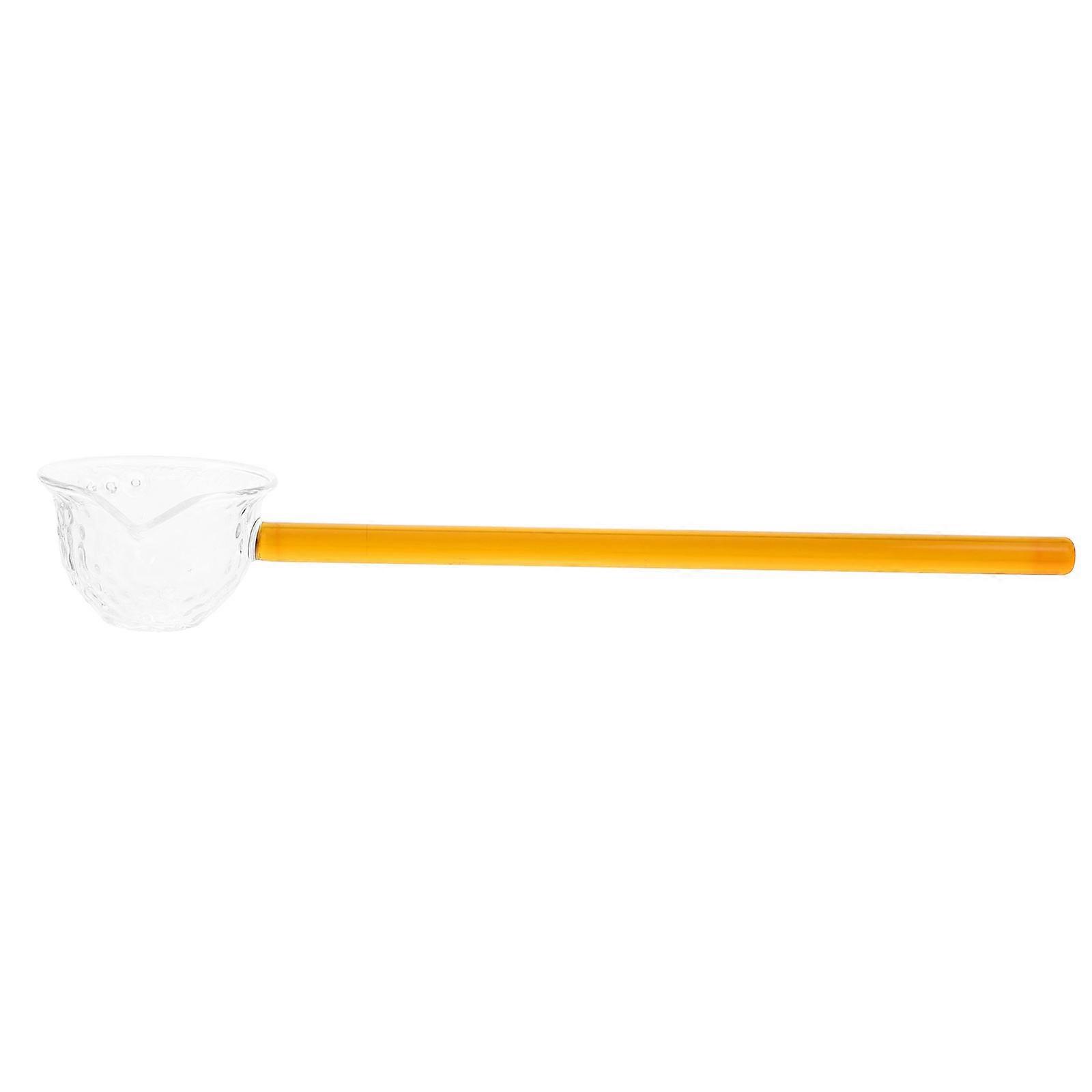 Versatile Serving Tool, Glass Teaspoon with Ergonomic Handle for Optimal Control