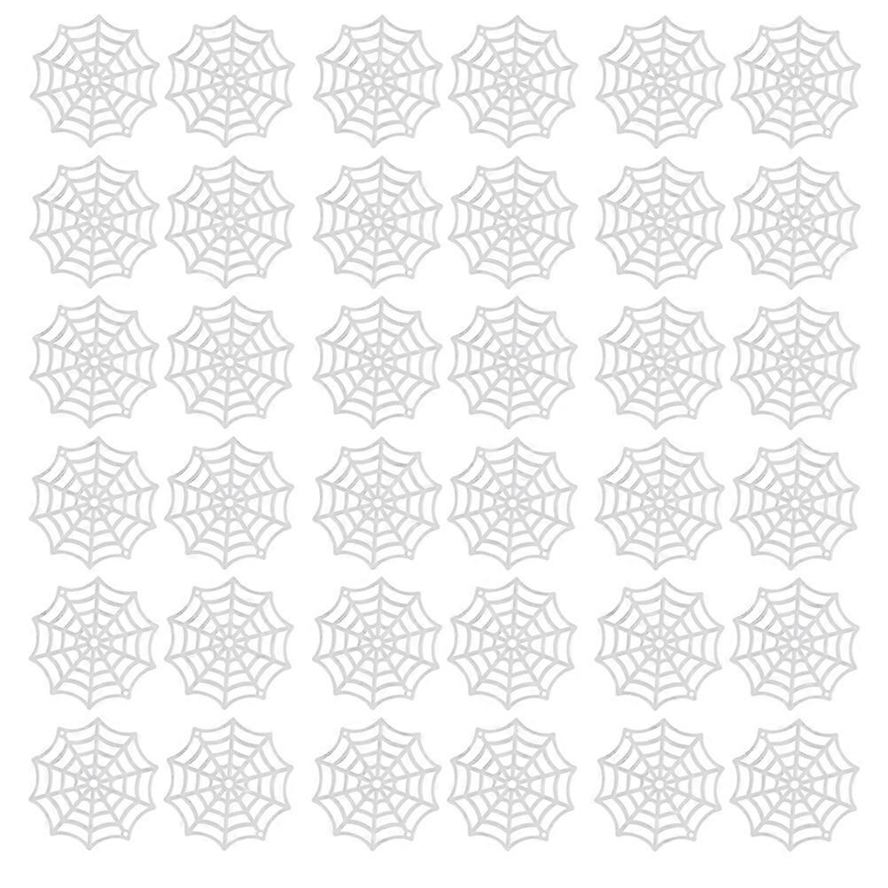 100pcs Plastic Cobweb Adornment for Halloween Spider Web Holiday Props Luminous