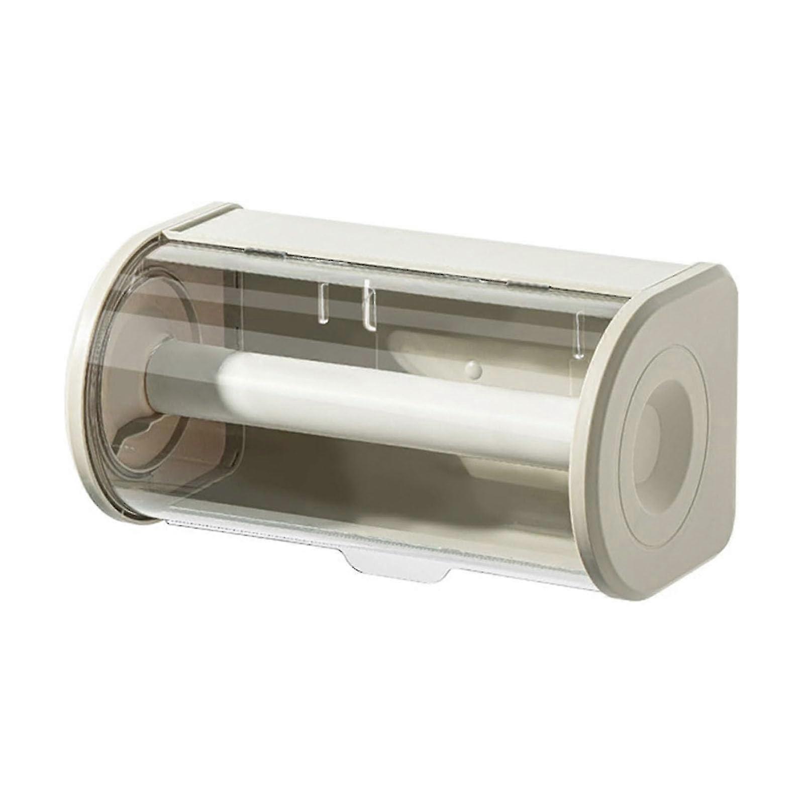 Large Roll Paper Towel Box with Lid - Dustproof for Kitchen & Bathroom