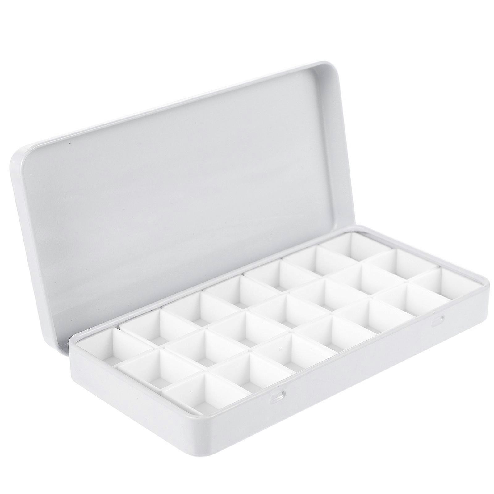 1 Set Empty Watercolor Tin with Sub packing Pans Iron Storage Box